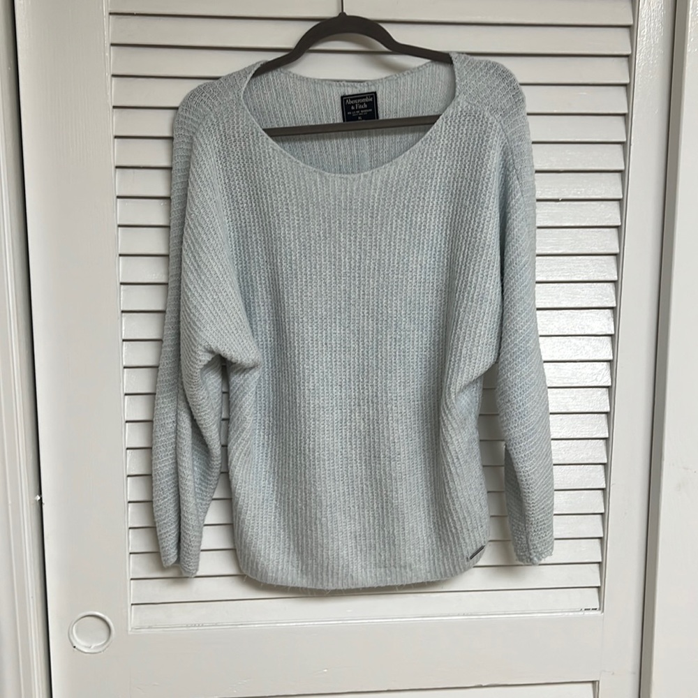 Light blue Abercrombie sweater. XL. Light blue. Worn a few times to the office.